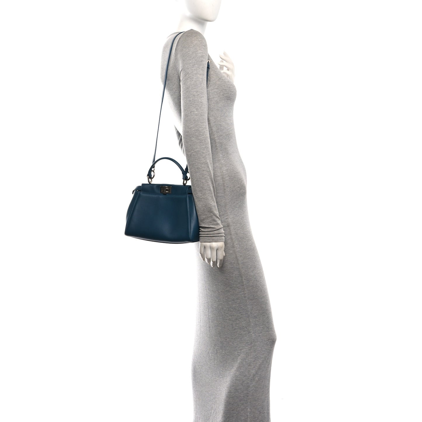 Nappa Mini Peekaboo Iconic Satchel Pavone