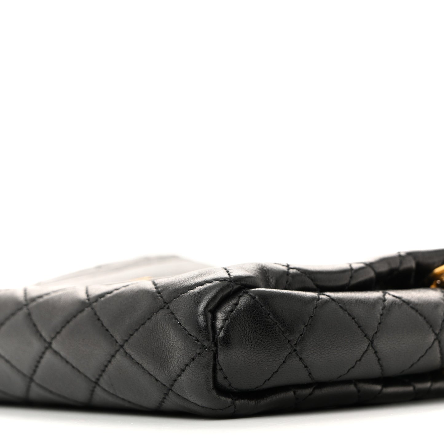 Lambskin Quilted Monogram Mini Nolita Black