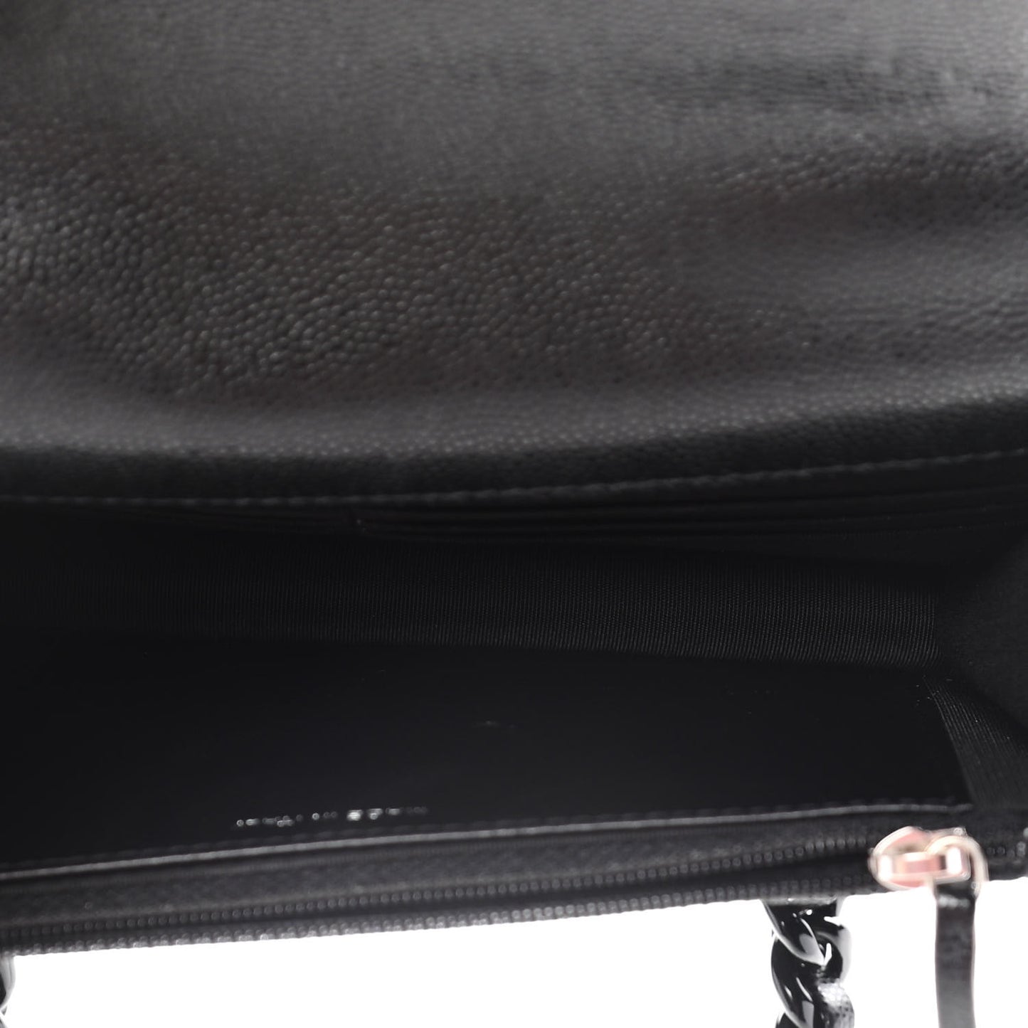 Caviar Quilted My Everything Wallet On Chain WOC Black