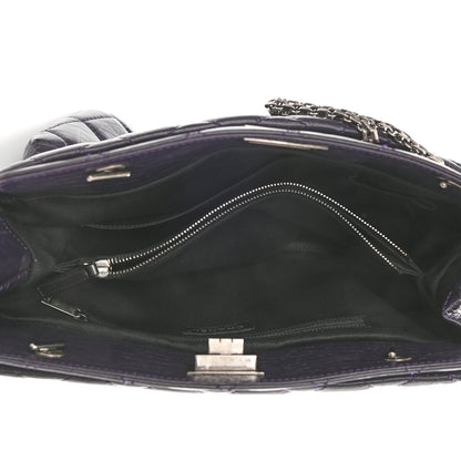 Chanel Aged Calfskin Quilted Reissue 2.55 Tote Dark Purple 5 of 10