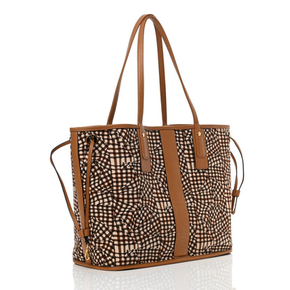 MCM Visetos Medium Liz Reversible Shopper Tote Cognac 5 of 18