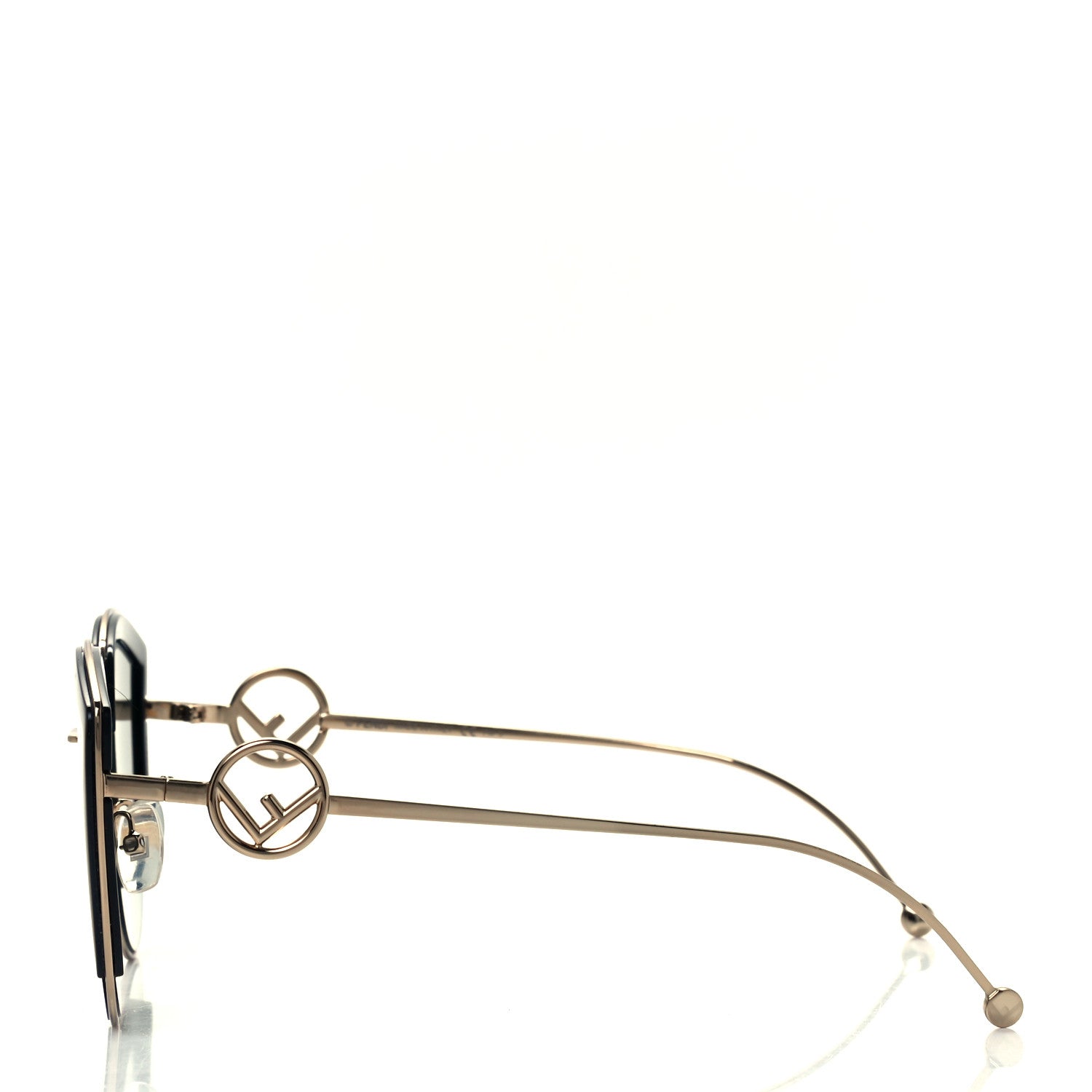 Fendi Metal Acetate F is Fendi Cat Eye Sunglasses FF 0290/S Gold 3 of 7