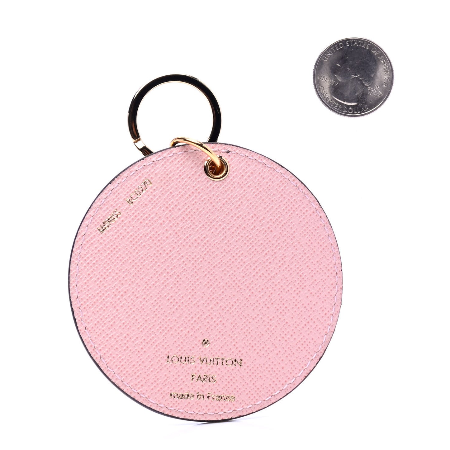 Monogram 2020 Christmas Animation Big Wheel Bag Charm Key Ring Rose Ballerine