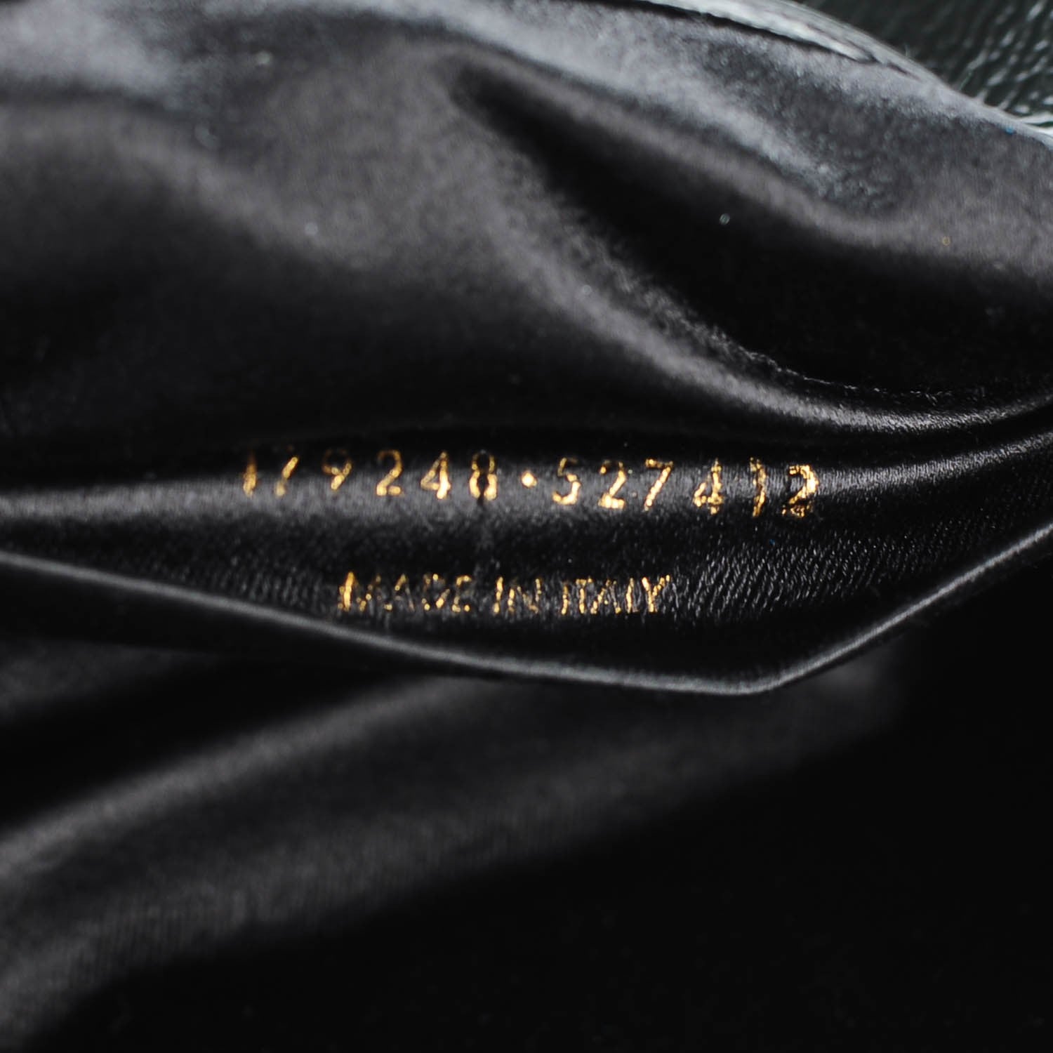 Saint Laurent Textured Patent Monogram Small Belle De Jour Clutch Black 7 of 7