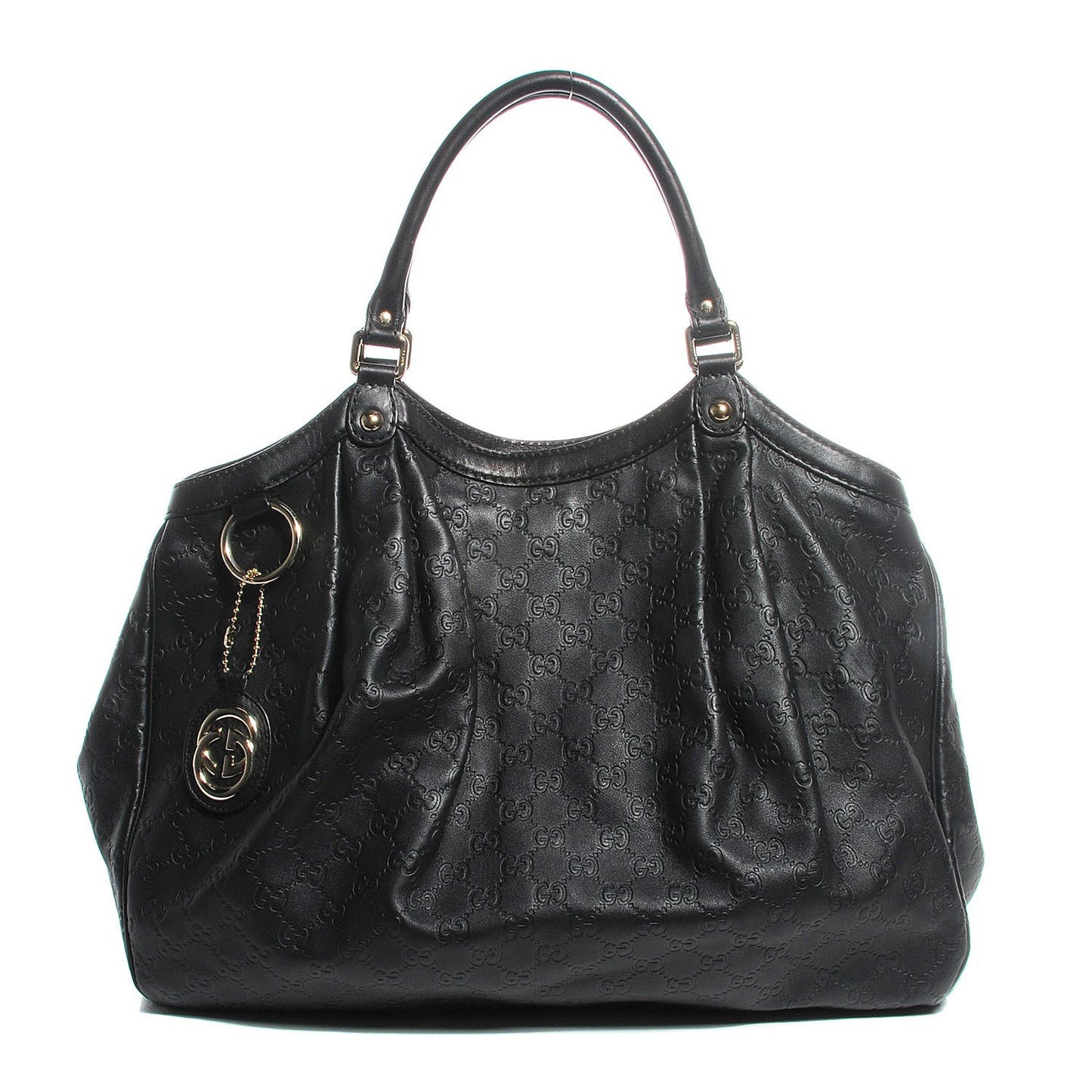 Guccissima Large Sukey Tote Black