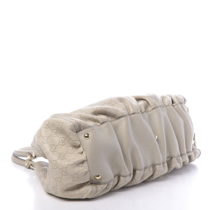 Gucci Guccissima Large D Gold Ring Shoulder Bag Off White 4 of 10