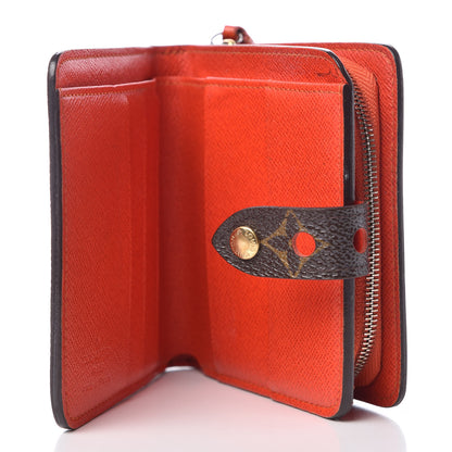 Louis Vuitton Monogram Perforated Compact Zipped Wallet Orange 5 of 9
