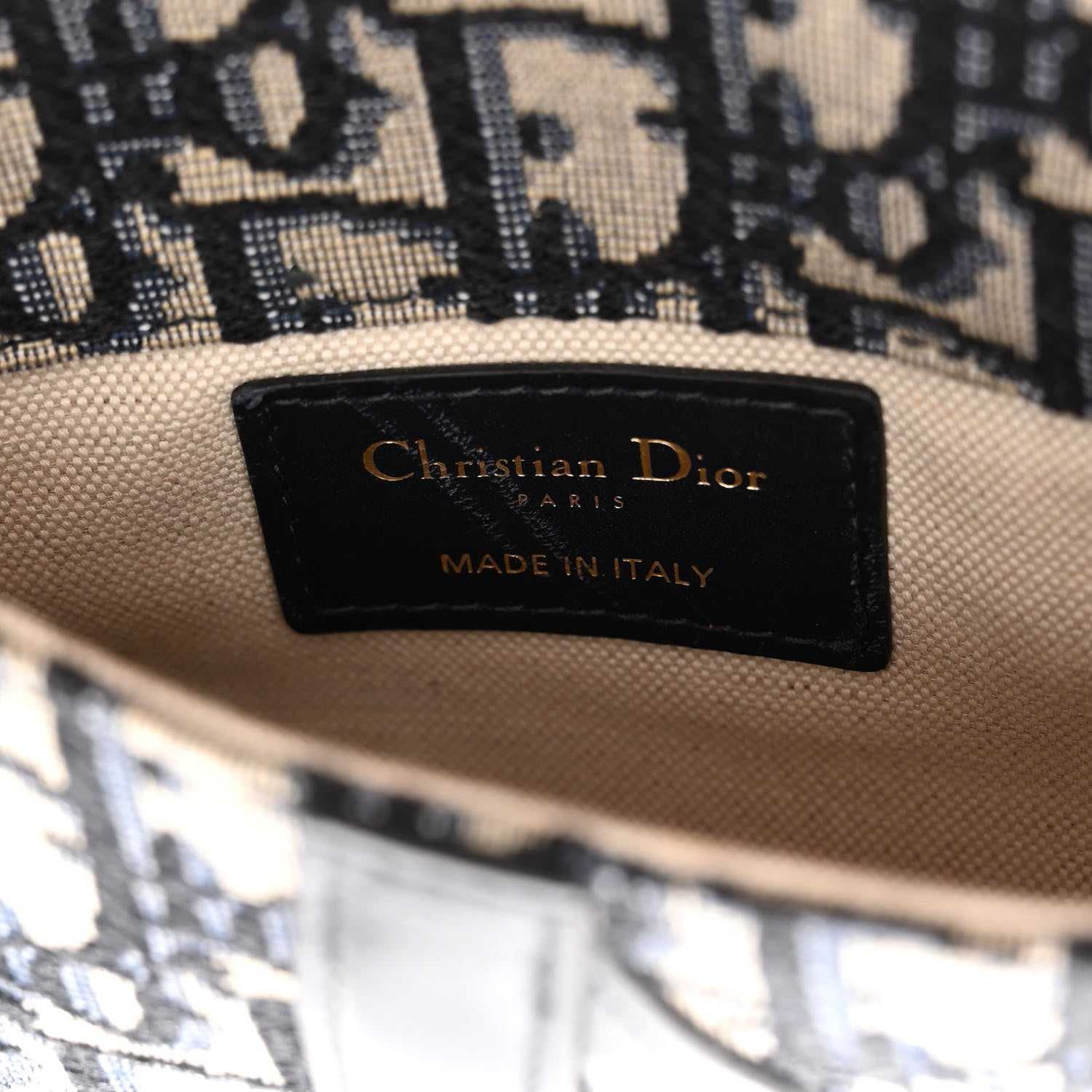 Christian Dior Oblique Saddle Belt Pouch Black 6 of 9