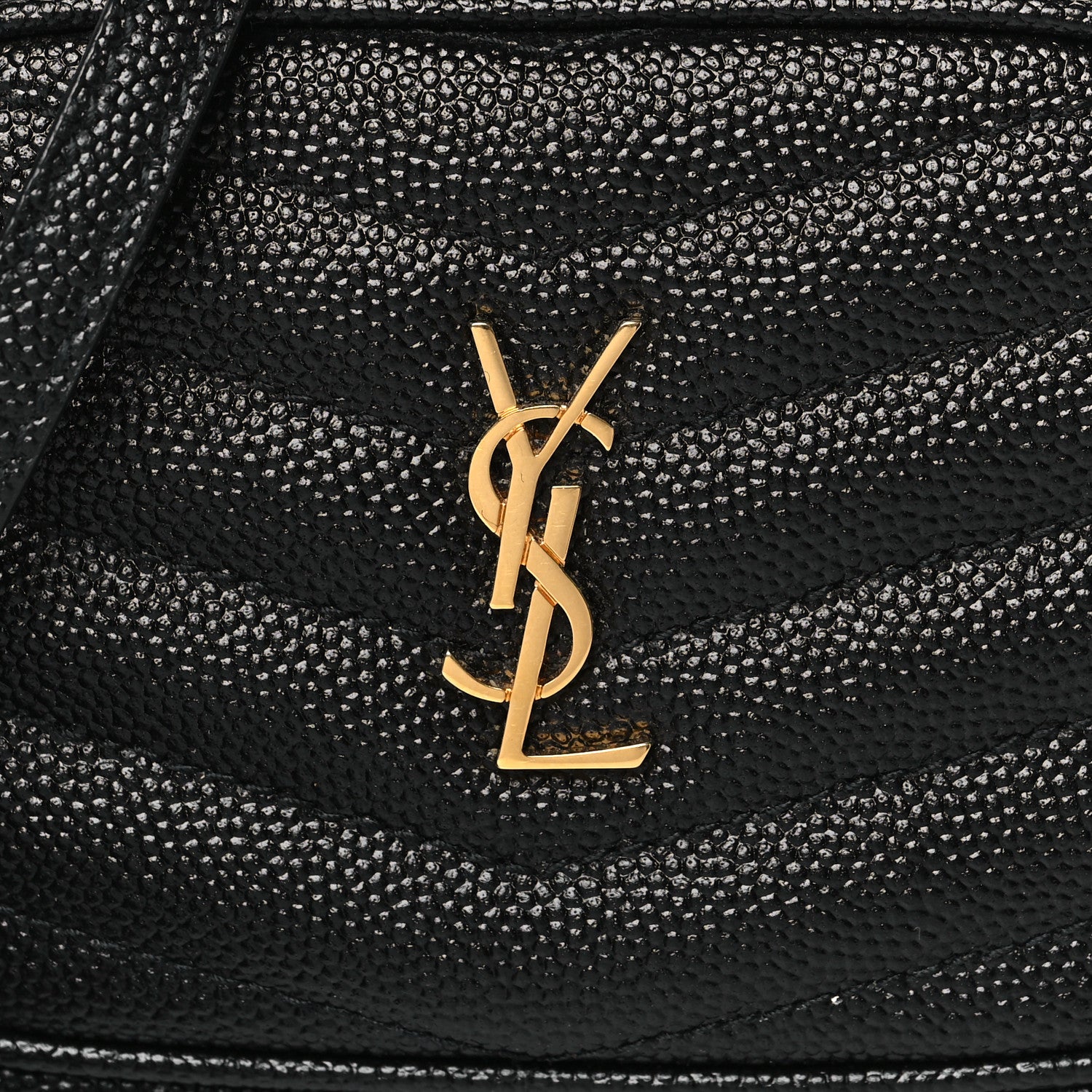 Saint Laurent Grain De Poudre Matelasse Monogram Baby Lou Camera Bag Black 7 of 9