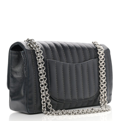 Chanel Lambskin Vertical Quilted Medium Single Flap Black 3 of 12