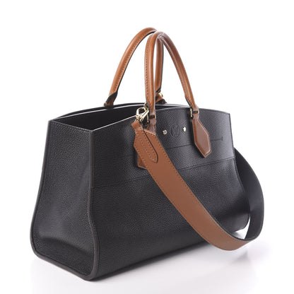 Louis Vuitton Calfskin City Steamer EW Black Gold 4 of 10