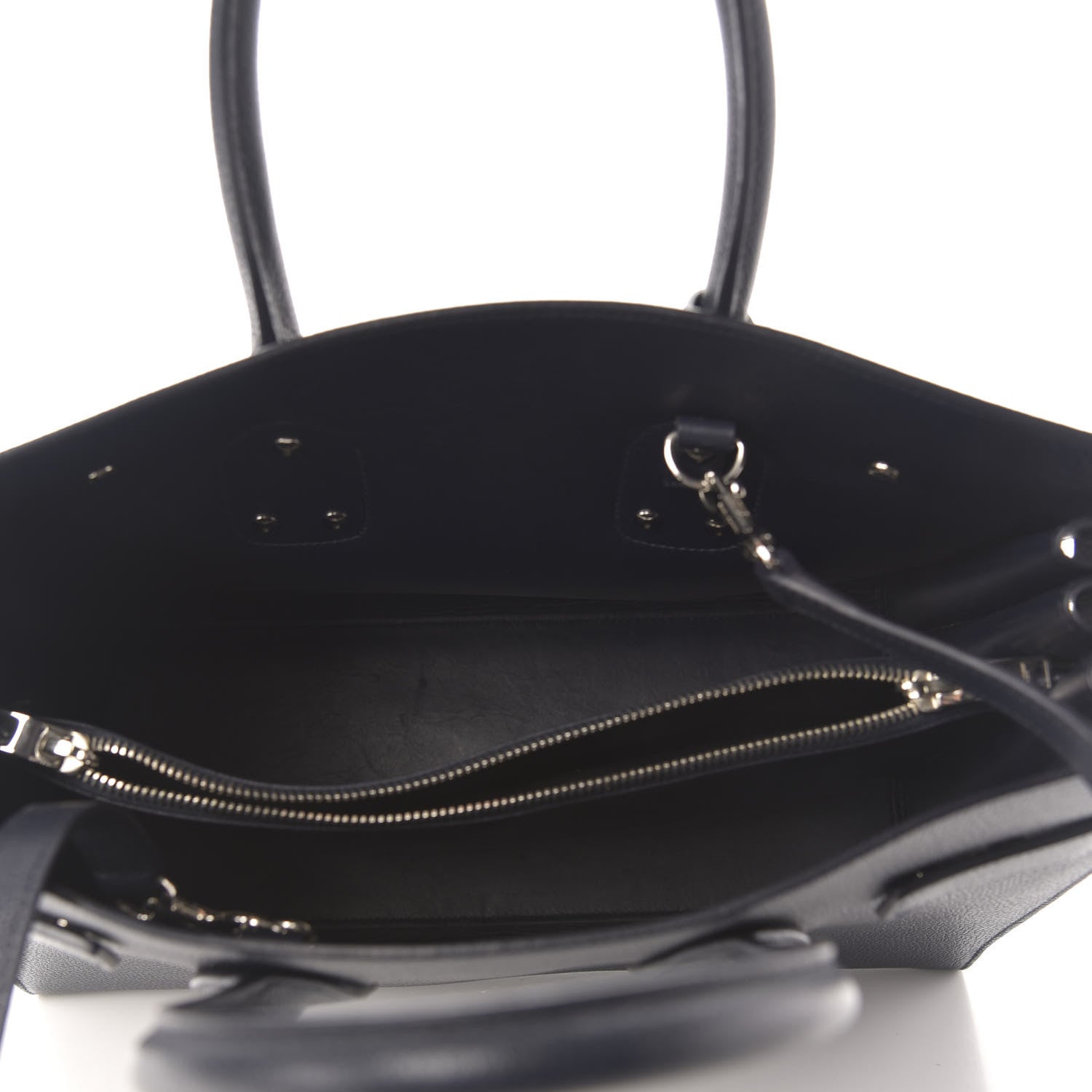 Saint Laurent Grained Calfskin Small Sac De Jour Petrol 6 of 13