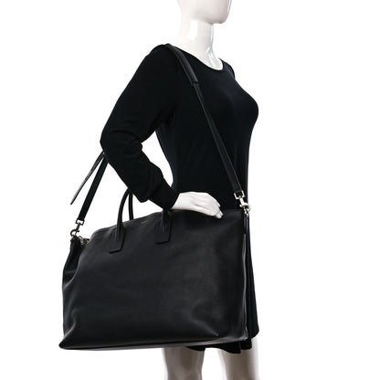 Saint Laurent Grained Calfskin Giant Bowling Bag Black 2 of 10
