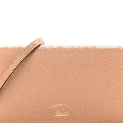 Gucci Dollar Calfskin Mini Swing Wallet Bag Camelia Mineral Blue 8 of 10