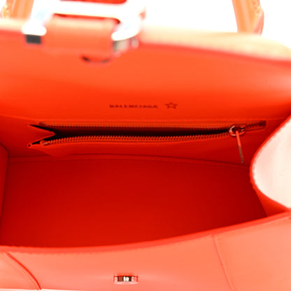 Balenciaga Shiny Box Calfskin Small Hourglass Top Handle Bag Fluo Orange 5 of 9