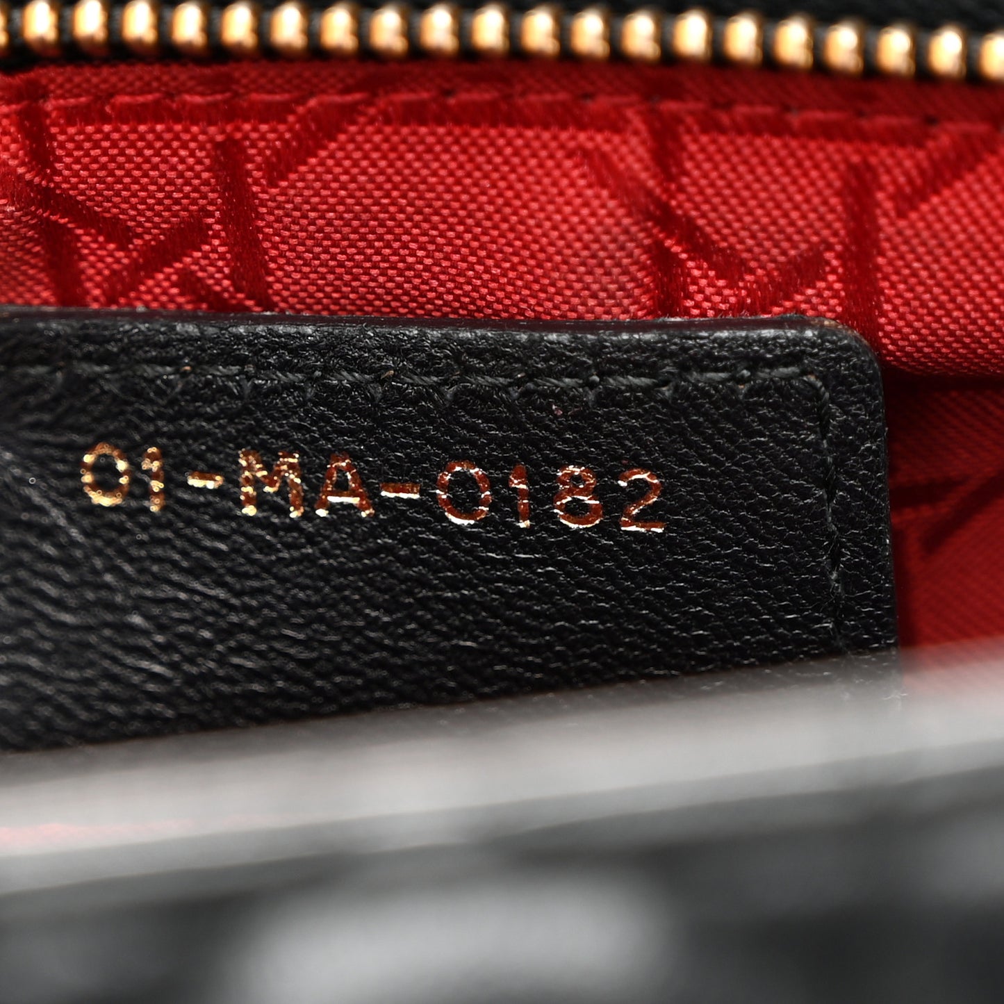 Lambskin Cannage Large Lady Dior Black