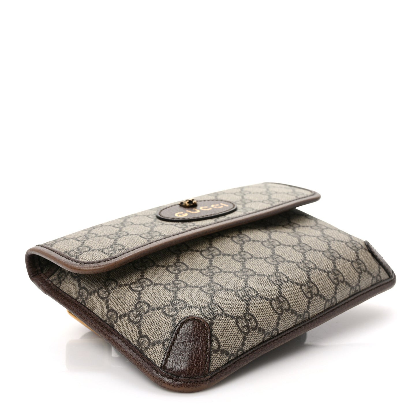 GG Supreme Monogram Neo Vintage Web Belt Bag Brown
