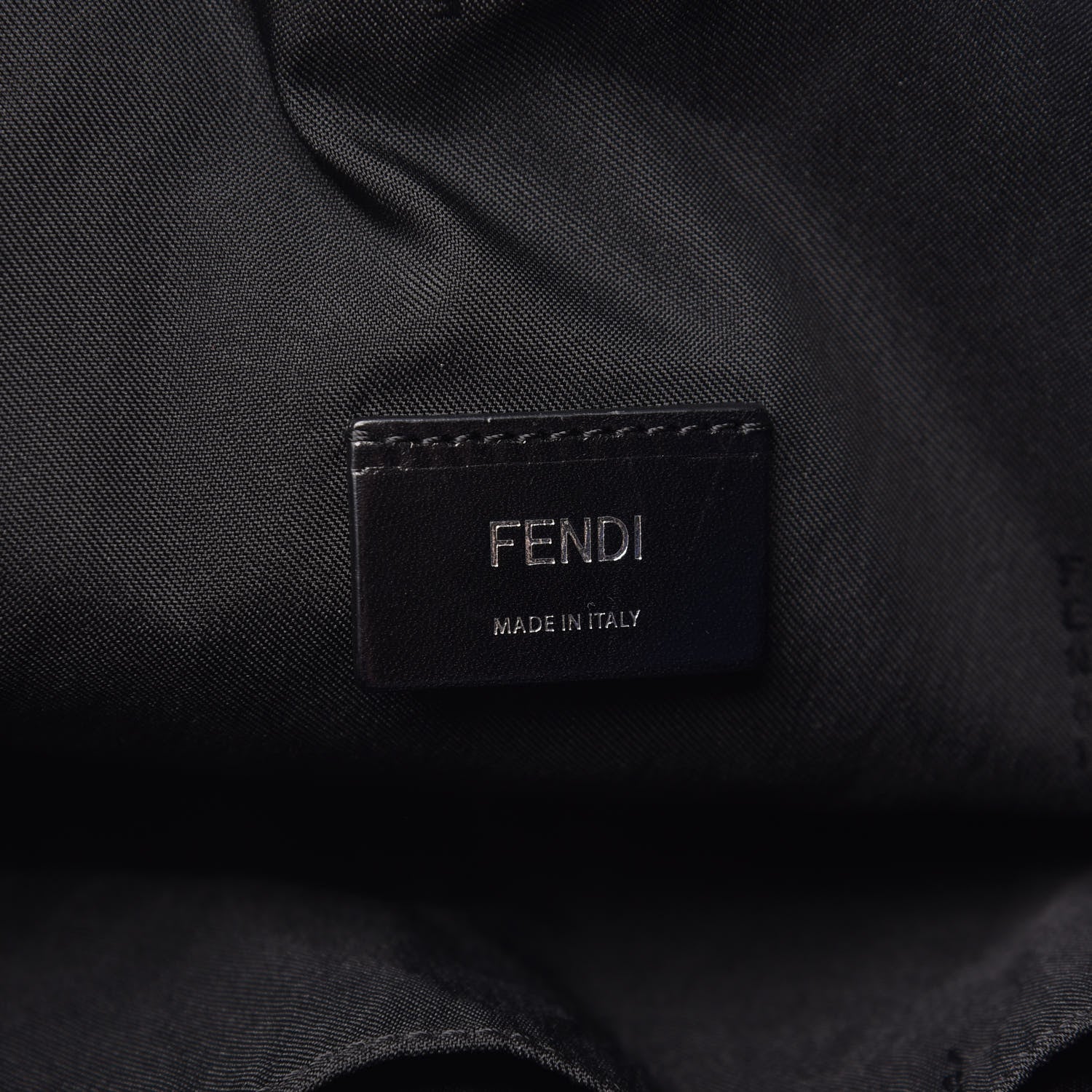 Fendi Nylon Vitello Century Vocabulary Drawstring Backpack Blue Cobalto Blue Neon Sunflower 5 of 9