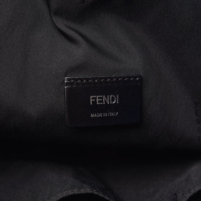Fendi Nylon Vitello Century Vocabulary Drawstring Backpack Blue Cobalto Blue Neon Sunflower 5 of 9
