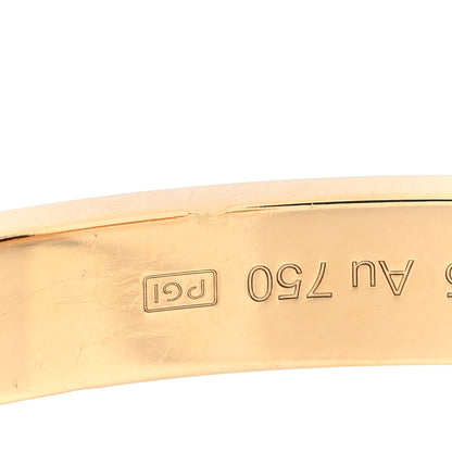 Cartier 18K Yellow Gold 1 Diamond LOVE Cuff Bracelet 17 5 of 5