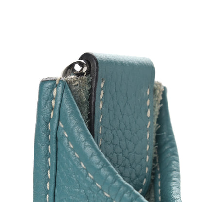 Hermes Taurillon Clemence Evelyne III PM Blue Jean 15 of 16