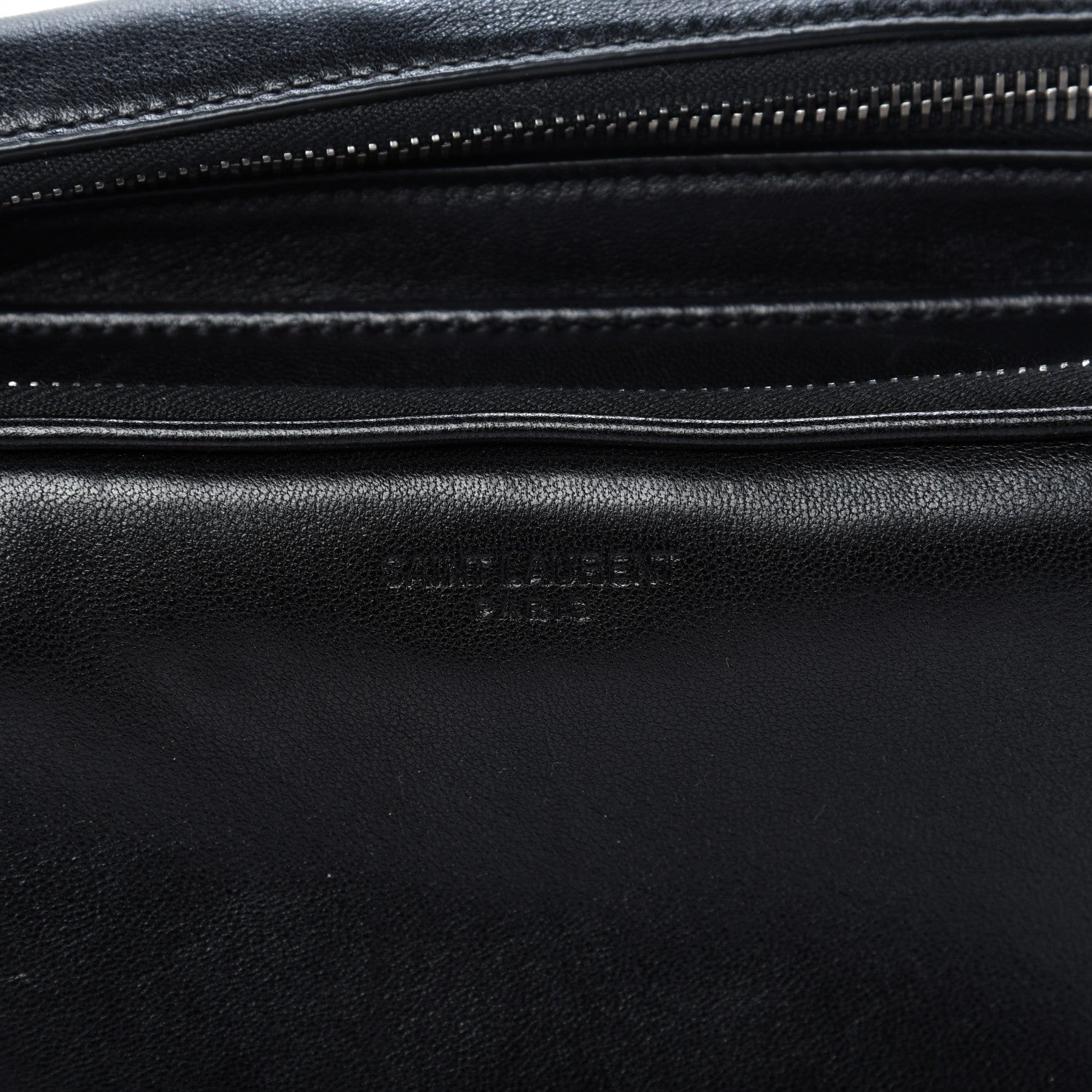 Saint Laurent Lambskin Subway Belt Bag Black 10 of 10