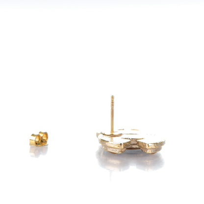 Chanel Enamel CC Earrings Gold Light Gold 3 of 5