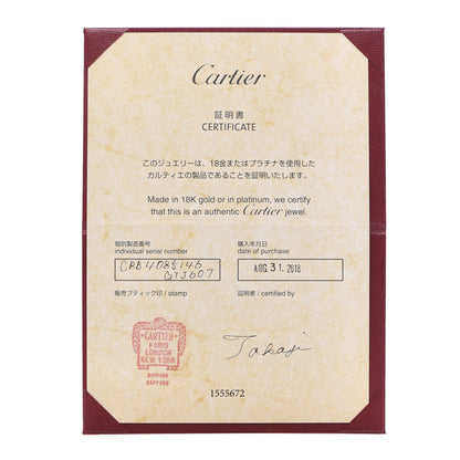 Cartier 18K White Gold 3.5mm LOVE Wedding Band Ring 46 3.75 5 of 5