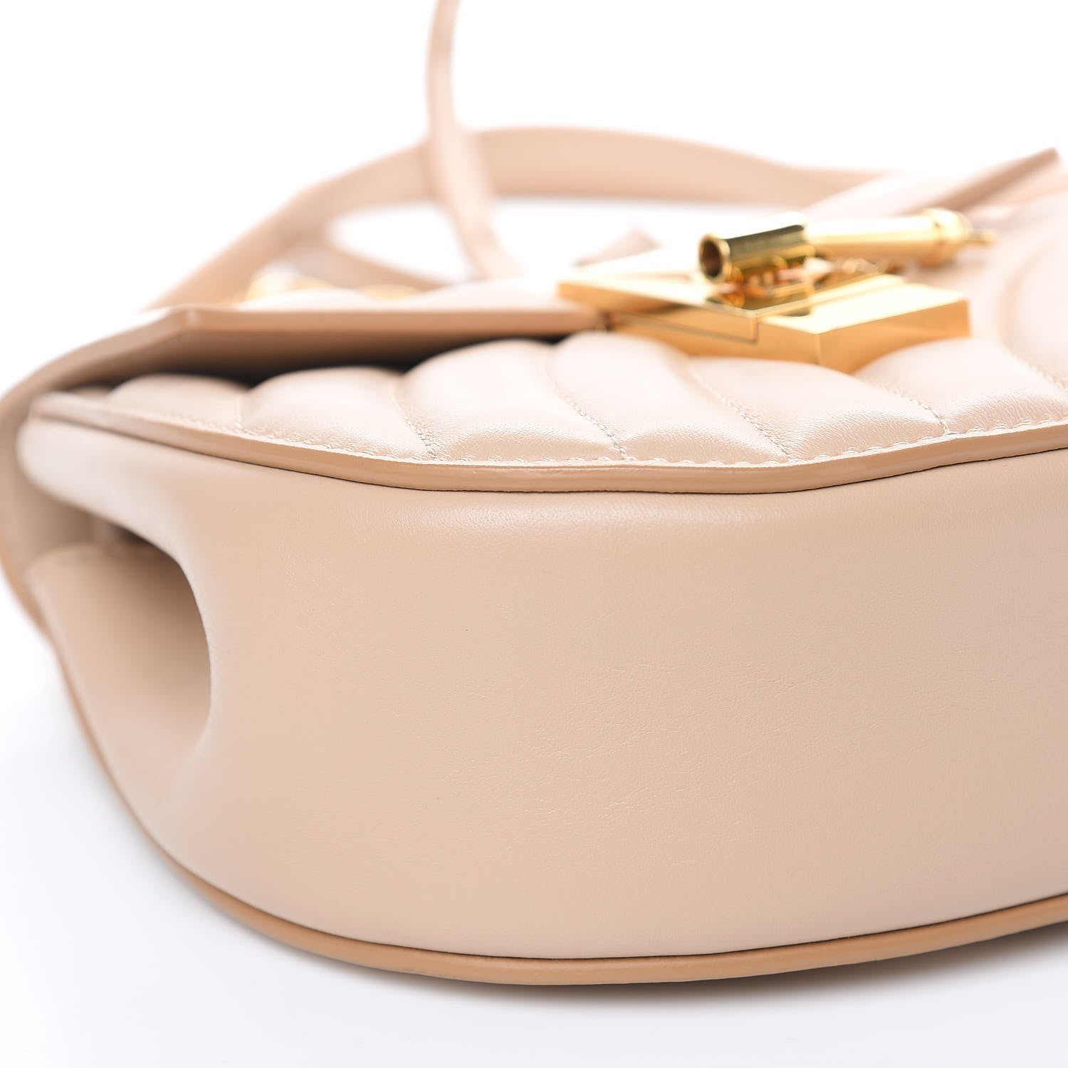 Chloe Calfskin Quilted Mini Drew Bijou Shoulder Bag Pearl Beige 7 of 8