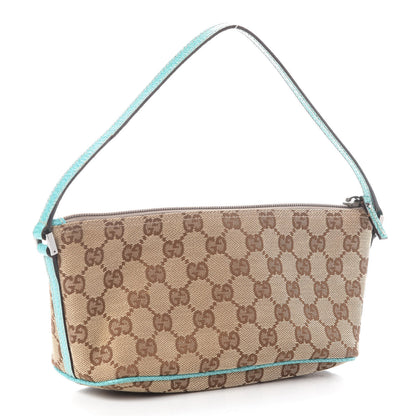 Gucci Monogram Boat Pochette Teal 3 of 9