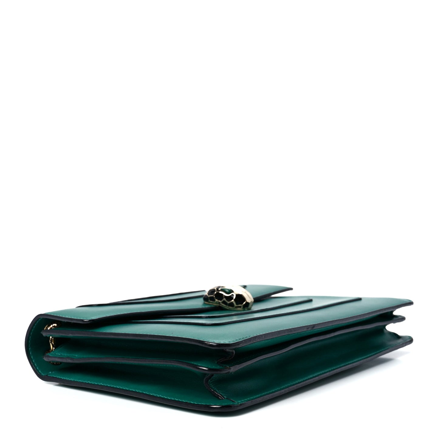 Calfskin Serpenti Forever Shoulder Bag Emerald Green