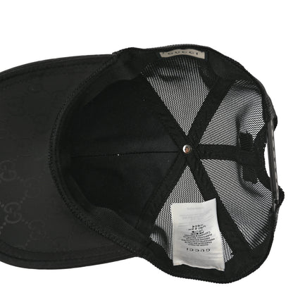 Gucci Nylon Monogram Baseball Hat L Black 7 of 12