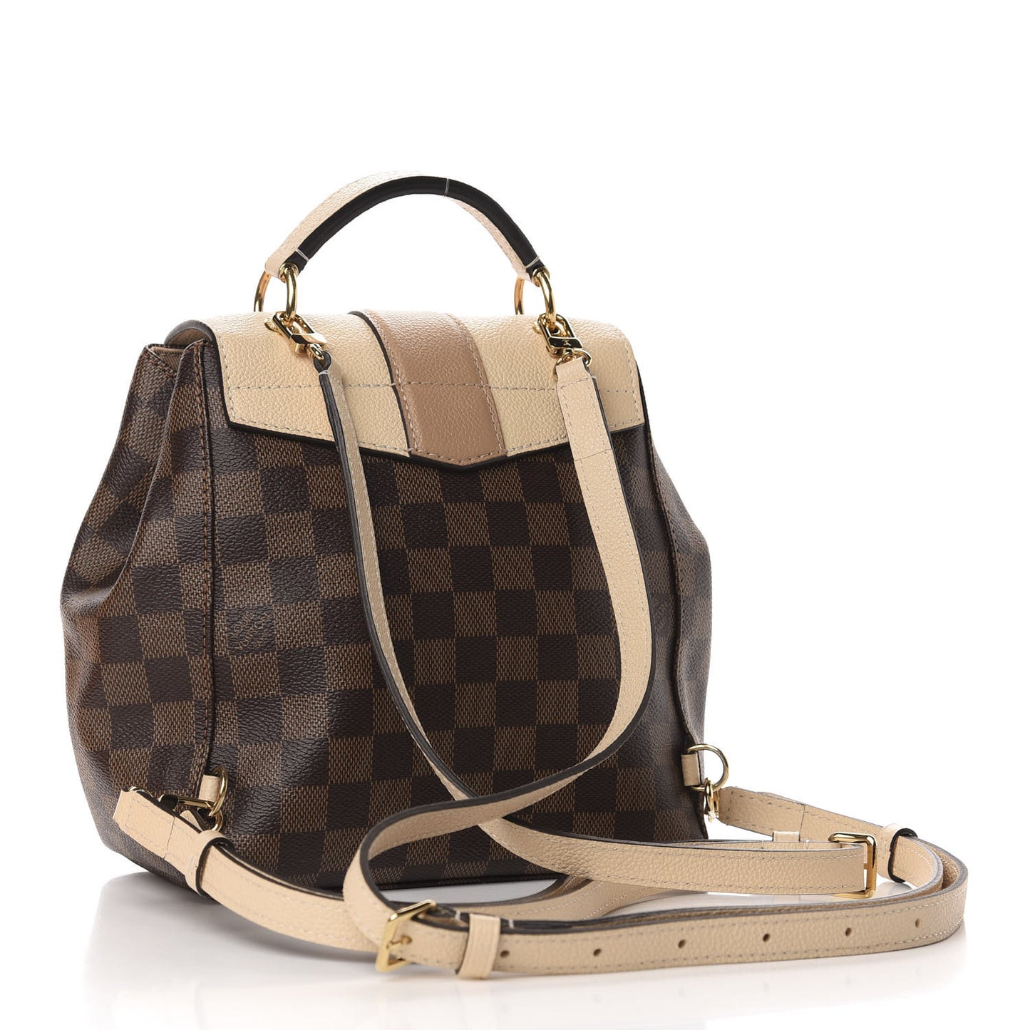 Damier Ebene Clapton Backpack Creme