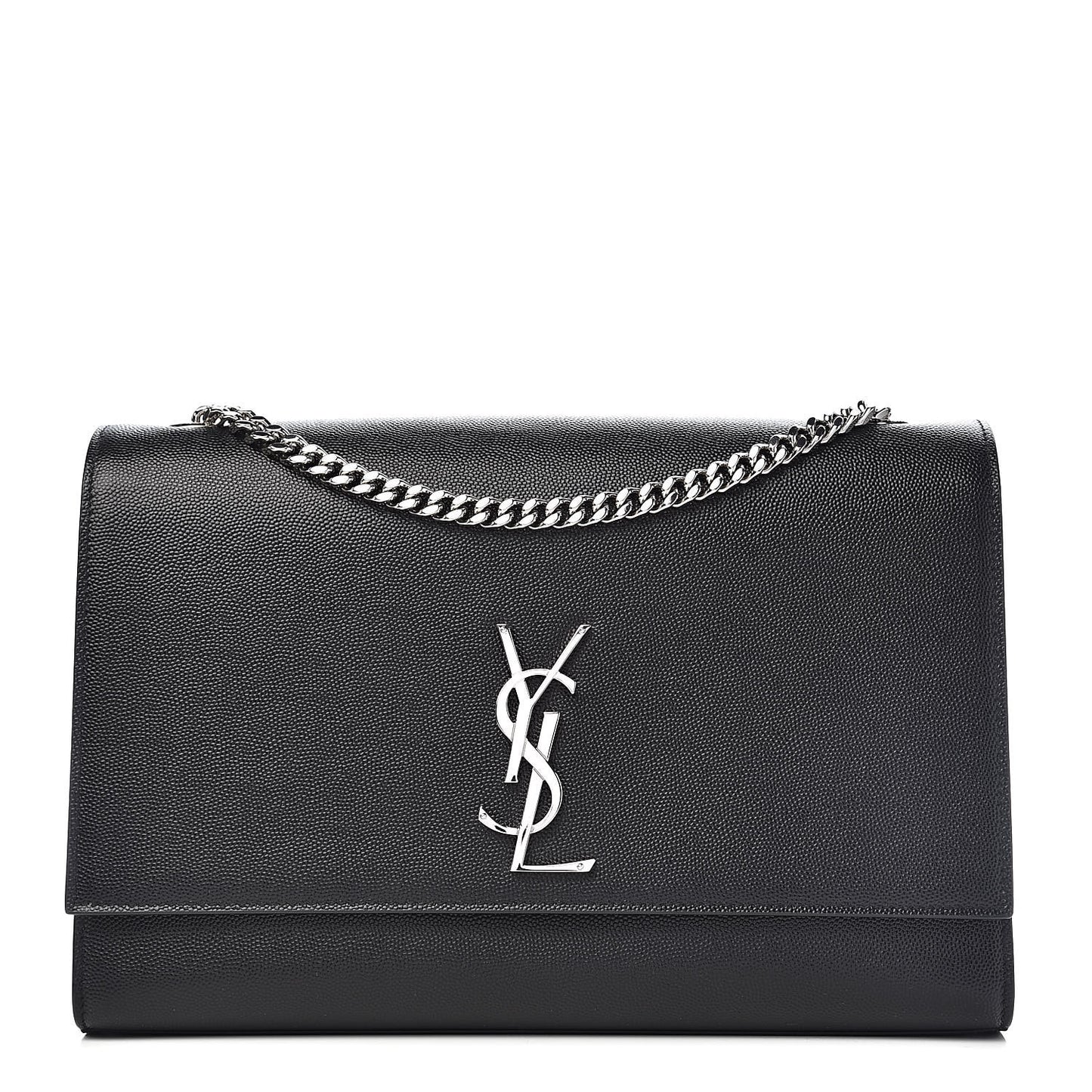 Grain De Poudre Large Classic Monogram Kate Satchel Black