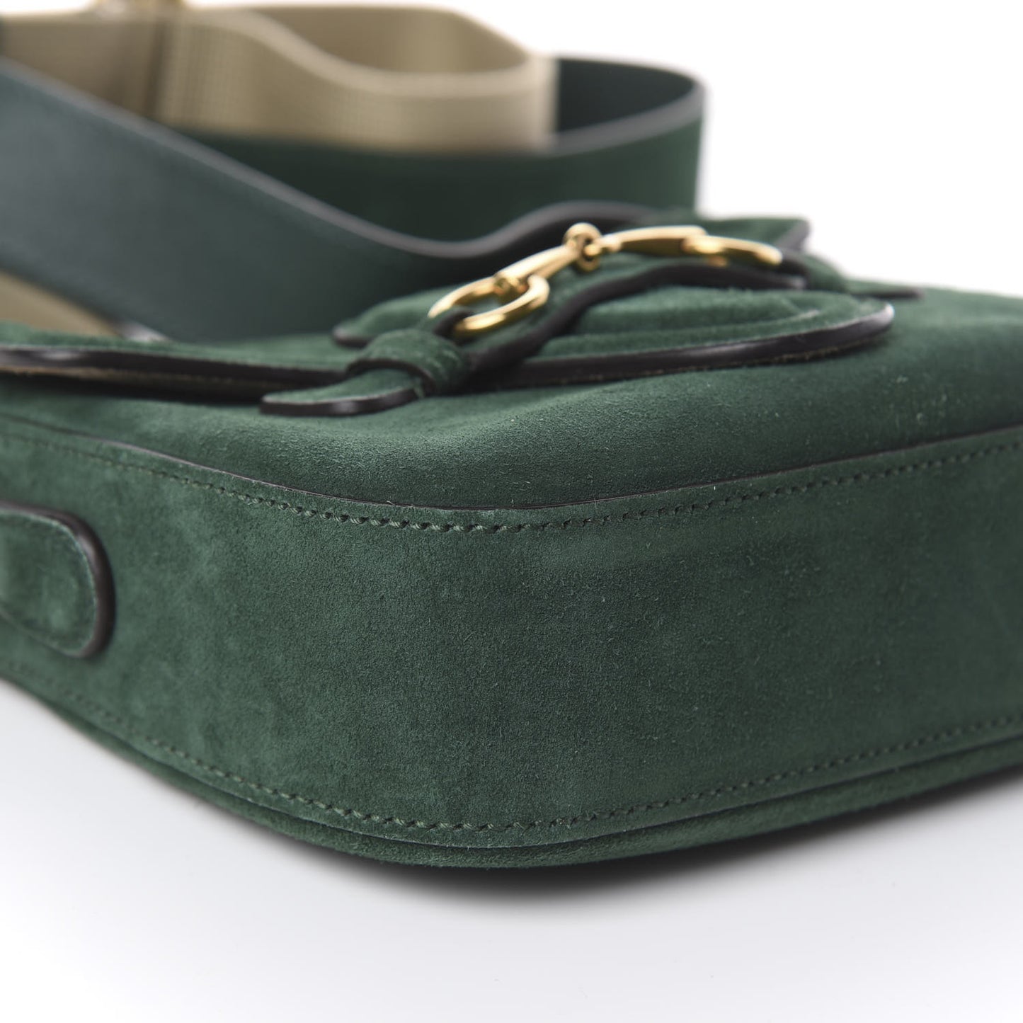 Suede Small Lady Shoulder Bag Green