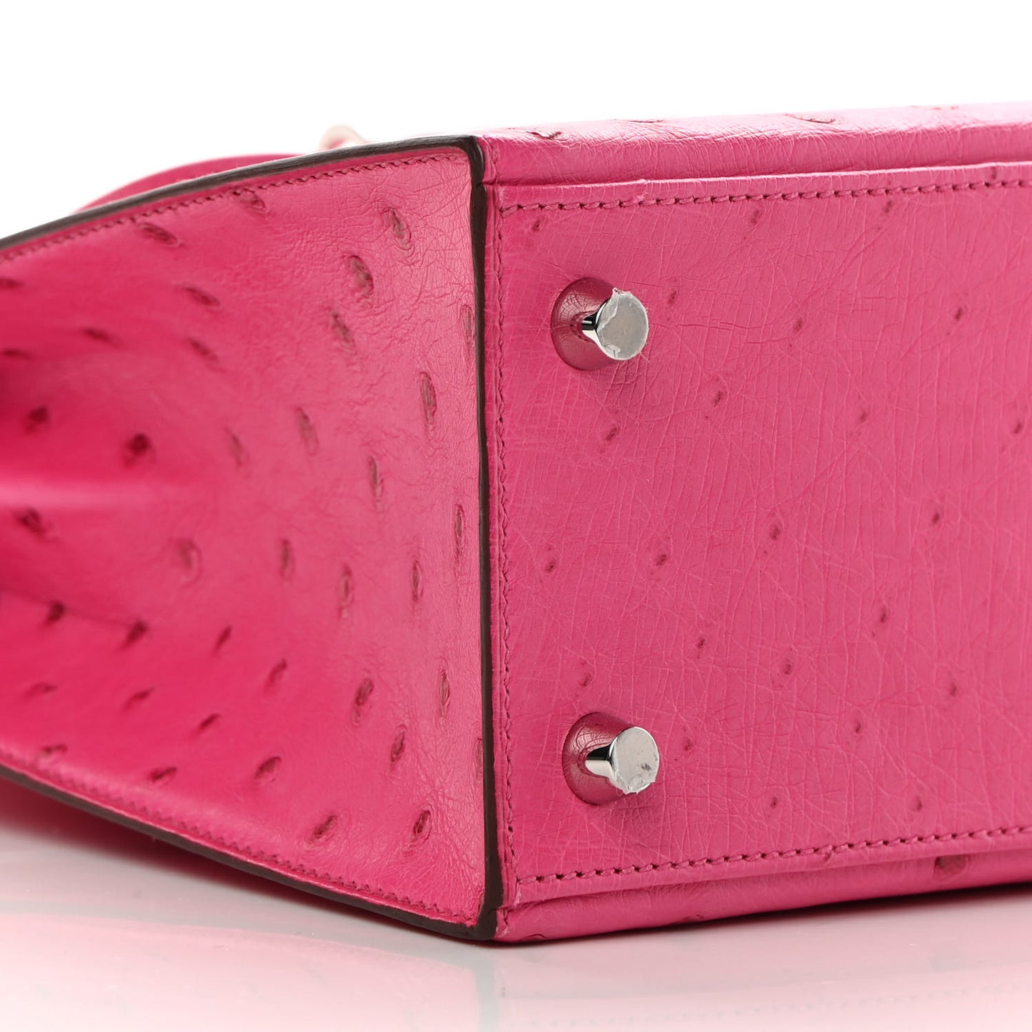 Ostrich Kelly Sellier 25 Rose Tyrien