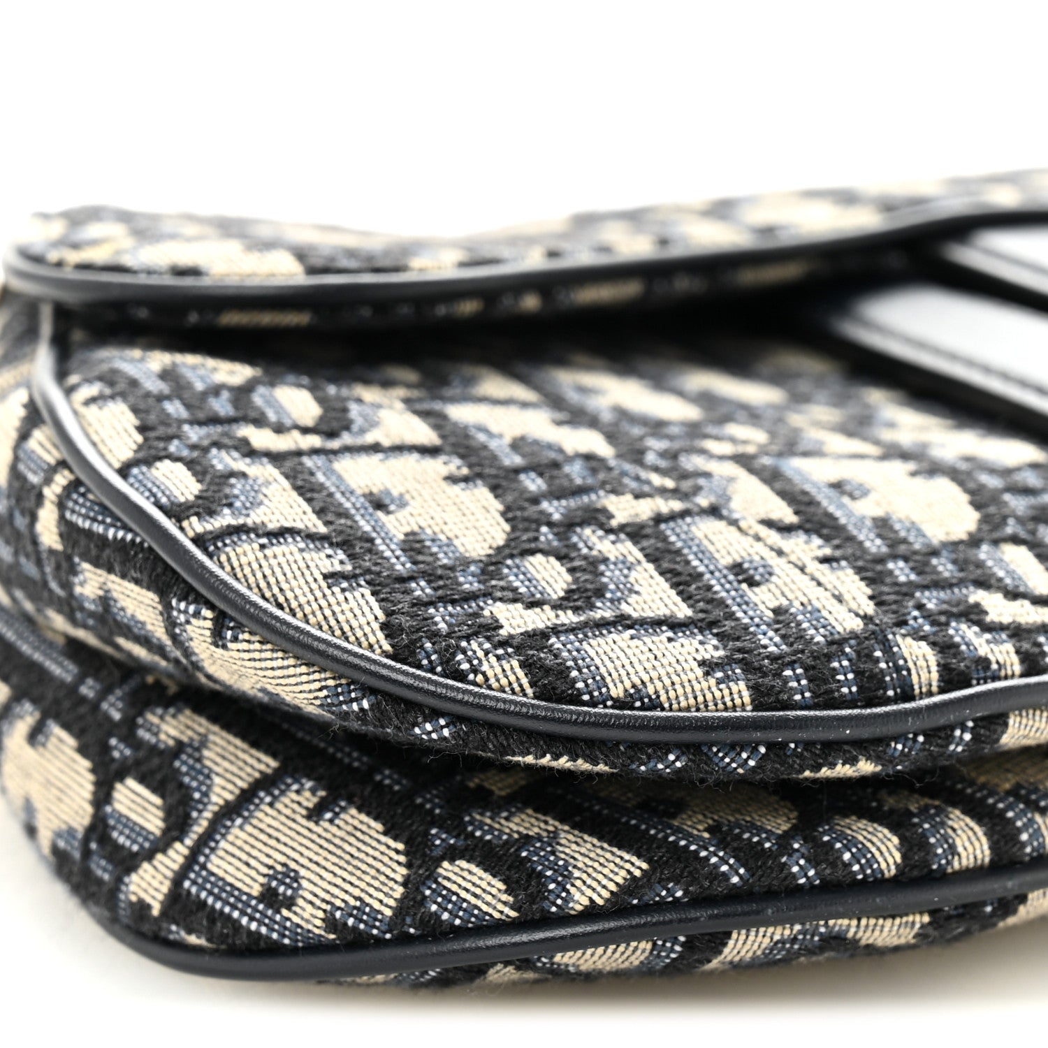 Christian Dior Oblique Mini Saddle Bag Blue 9 of 10