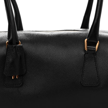 Prada Saffiano Rectangular Shoulder Bag Black 7 of 13