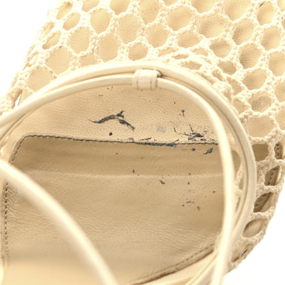 Bottega Veneta Mesh Nappa Stretch Ankle Tie Sandals 36 Toile 9 of 11