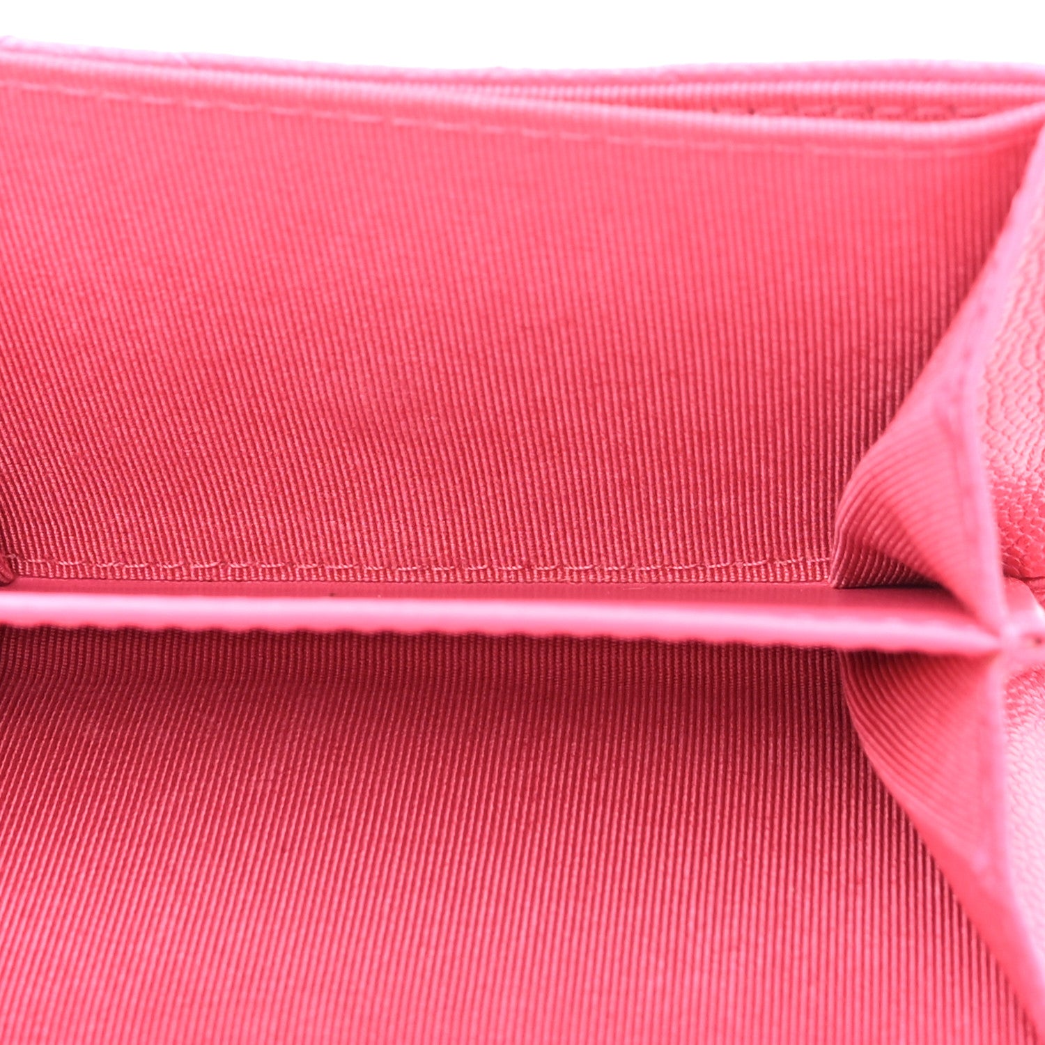 Chanel Caviar Quilted Flap Card Holder On Chain Pink 5 of 14