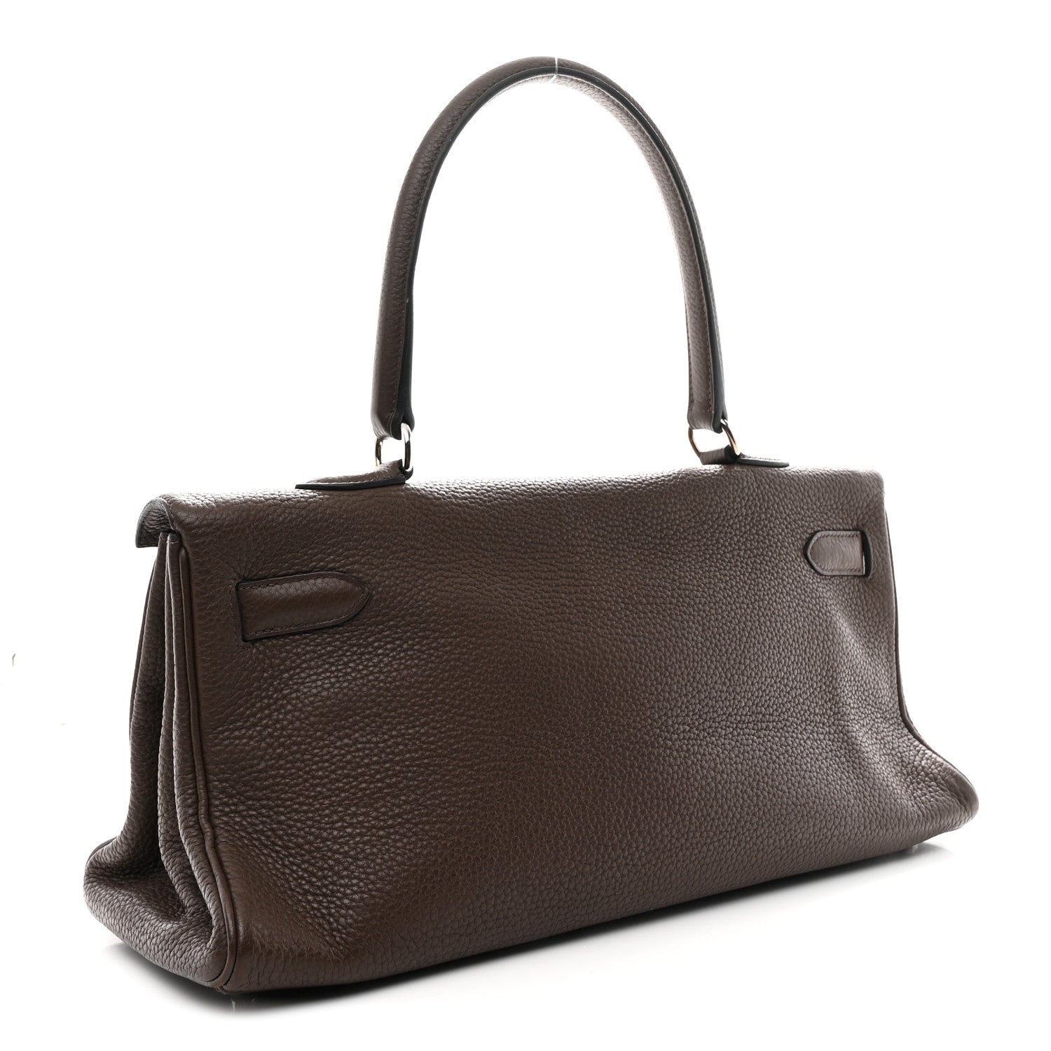 Hermes Taurillon Clemence Shoulder Kelly 40 Cafe 3 of 16