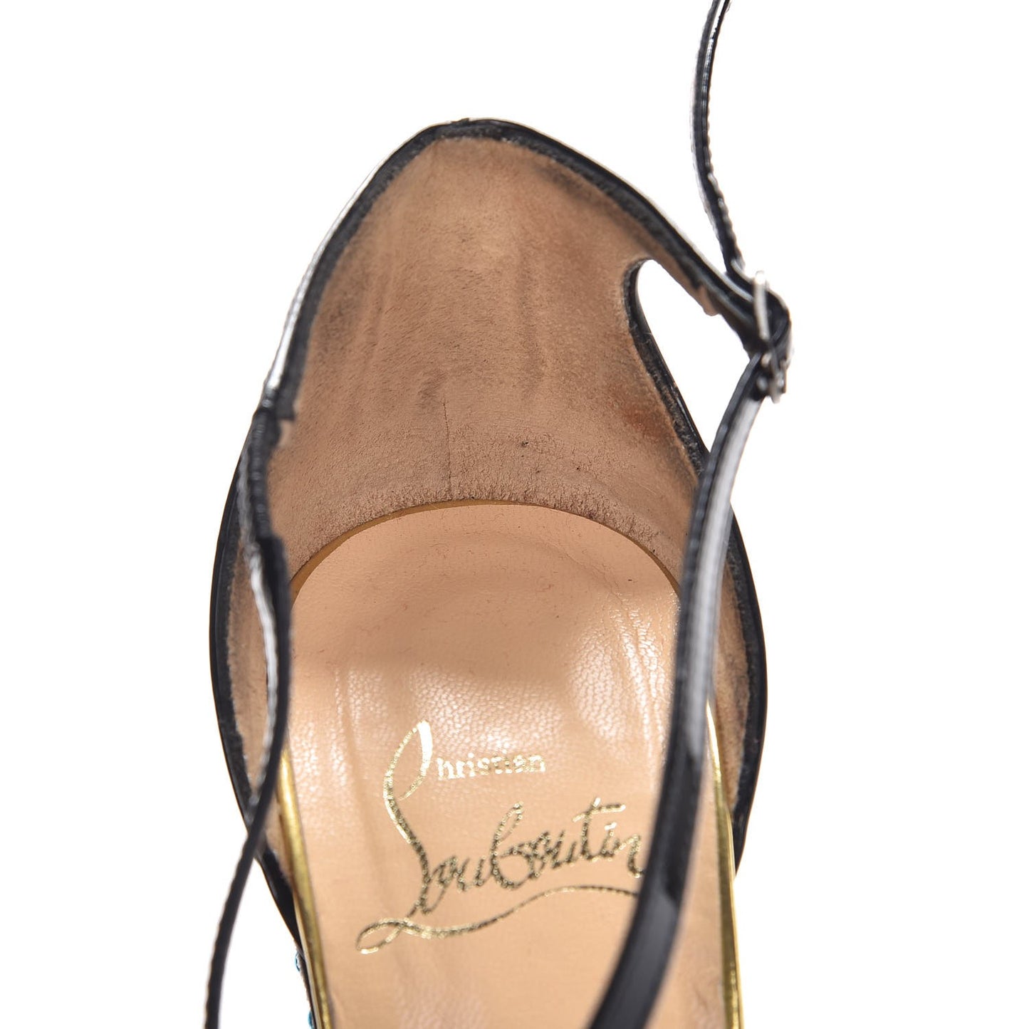 Patent Loubi Zeppa 140 Wedges 37.5 Black Red