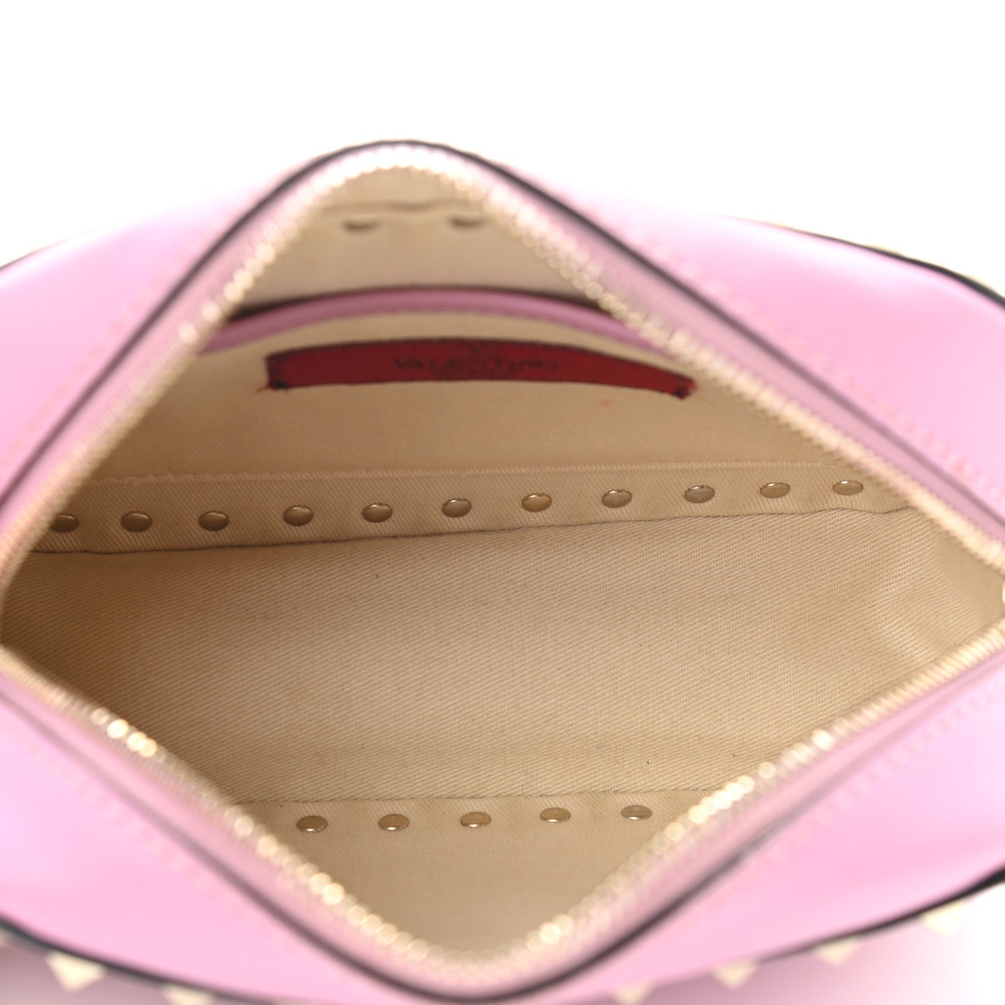 Calfskin Rockstud Camera Crossbody Bag Giacinto