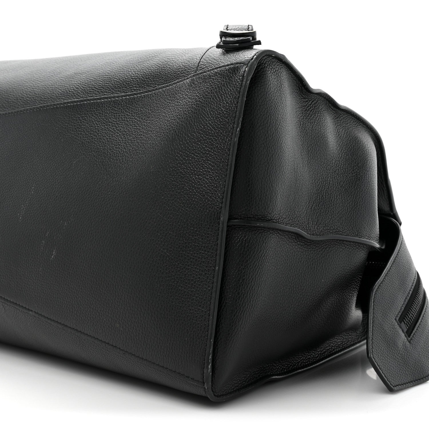 Balenciaga Grained Calfskin Neo Classic Black Hardware Large Top Handle Bag Black 9 of 21