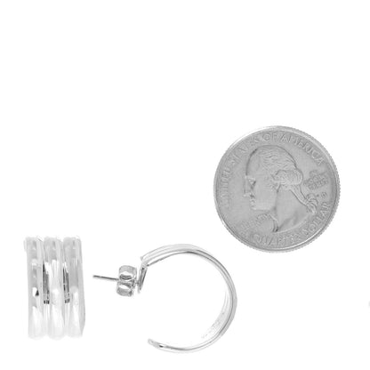 Tiffany Sterling Silver Small Hoop Earrings 2 of 5