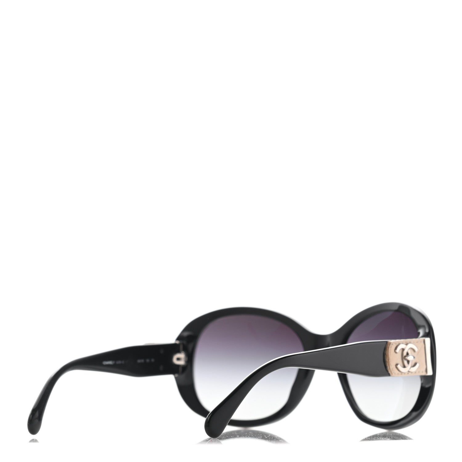 Chanel Acetate CC Turnlock Sunglasses 5235-Q Black Beige 4 of 8