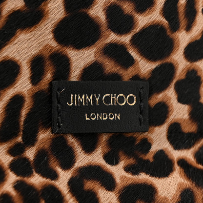 Jimmy Choo Pony Hair Leopard Print Crystal Cheri Compact Wallet 7 of 9