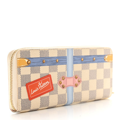 Louis Vuitton Damier Azur Summer Trunks Clemence Wallet 3 of 10
