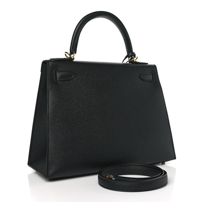 Hermes Epsom Kelly Sellier 28 Black 3 of 9