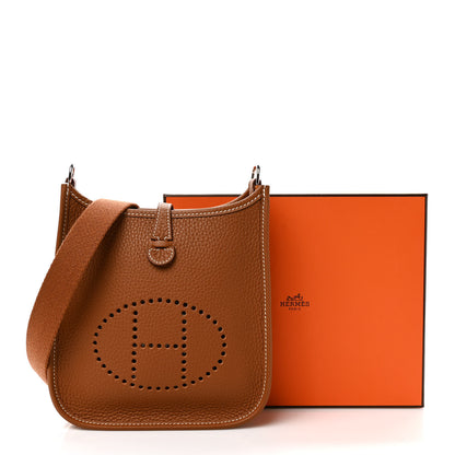 Hermes Taurillon Clemence Evelyne TPM Gold 9 of 9